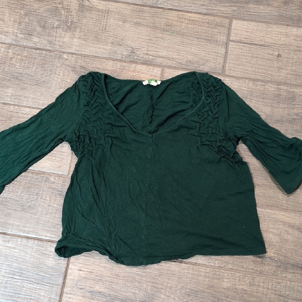 Ett Twa Anthropologie Green Women's Blouse
